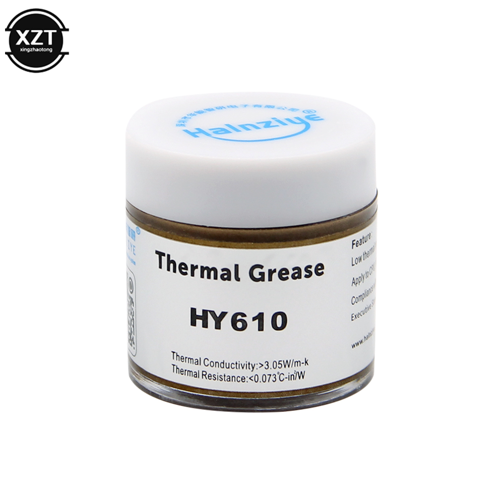 Thermal Paste - HY610-Pâte de plâtre conducteur pour processeur,