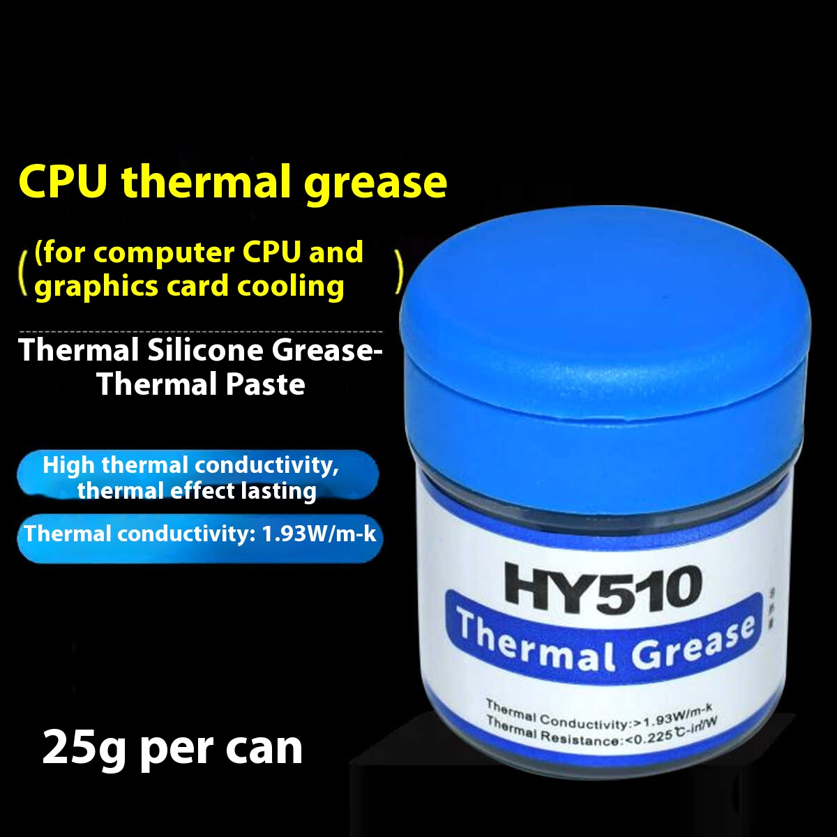 Thermal Paste - HY510 ordinateur de bureau CPU pâte